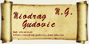 Miodrag Gudović vizit kartica